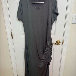 Fashion Nova Charcoal Midi Dress